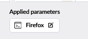 Applied parameters.